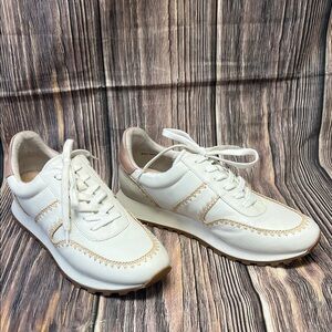 Dolce Vita White and Tan Sneakers